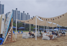 한강 모래사장 ‘해변쉼터’로 변신… 서울시, “한강에서 무더위 식히세요”